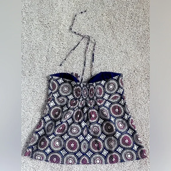 Michael Kors strapless print top.  Size 10. - Picture 2 of 3